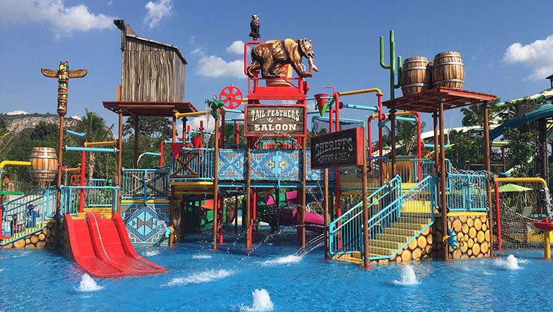 splash tower slide for children