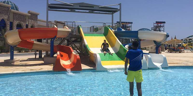 water slides