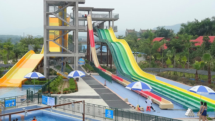 Rainbow Slide For Water Park