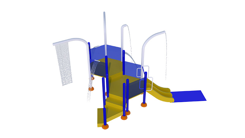 Kids Mini Water Play Structure For Water Park