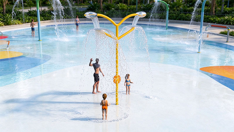 Gentle Water Flow Of Splash Pad Equipment