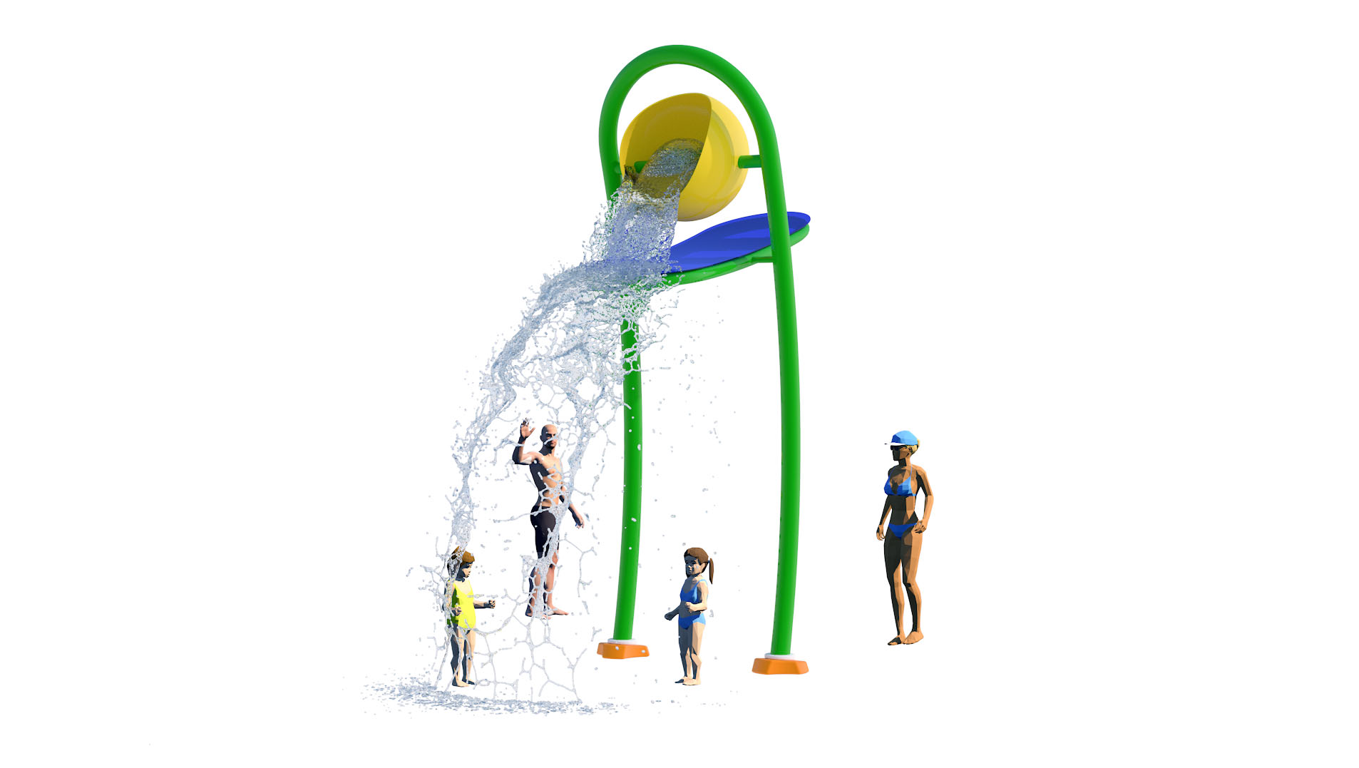 Simple Structure Of Splash Pad